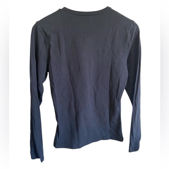 Abercrombie & Fitch A&F Essentials Youth Tight Black Long Sleeve Shirt Large - Picture 3 of 8